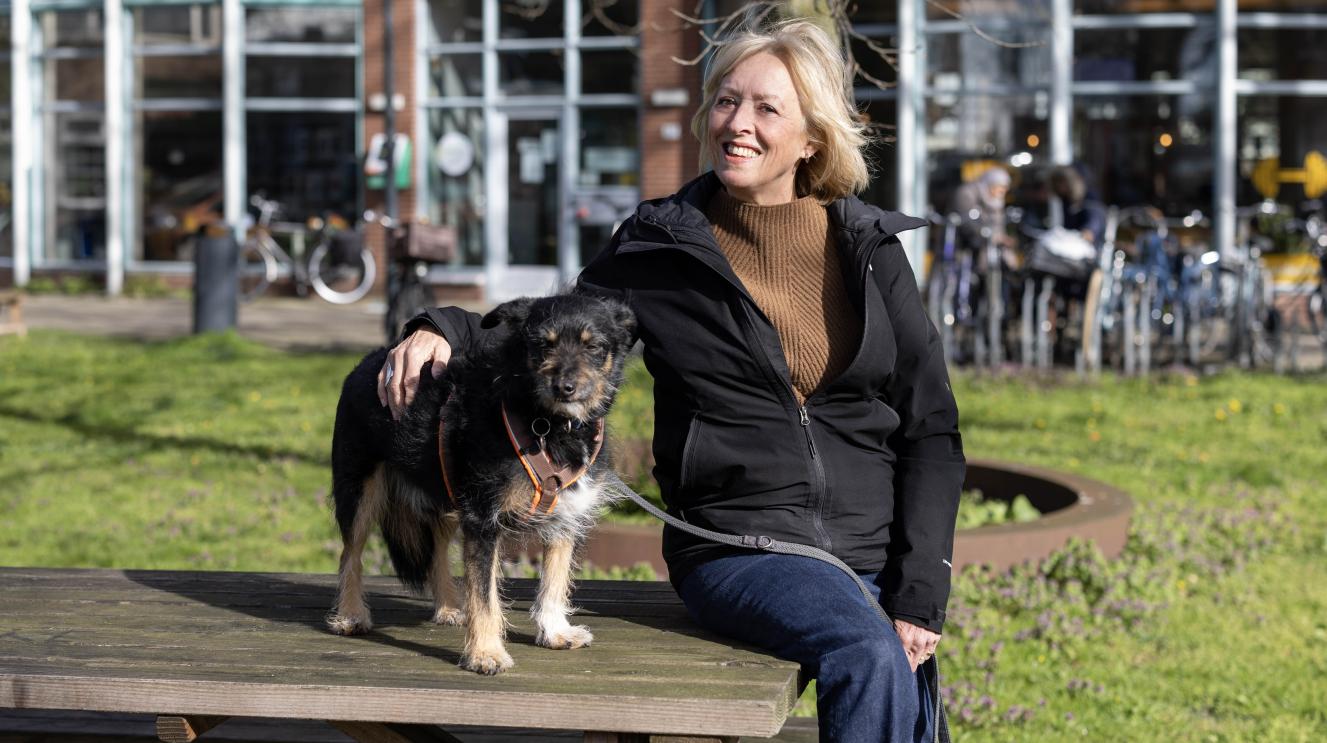 Elly en haar hond
